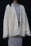 SWAYING 24 Autumn and Winter Velvet Double-Layer Large Coat SW-SW24AW1T100-BAI White